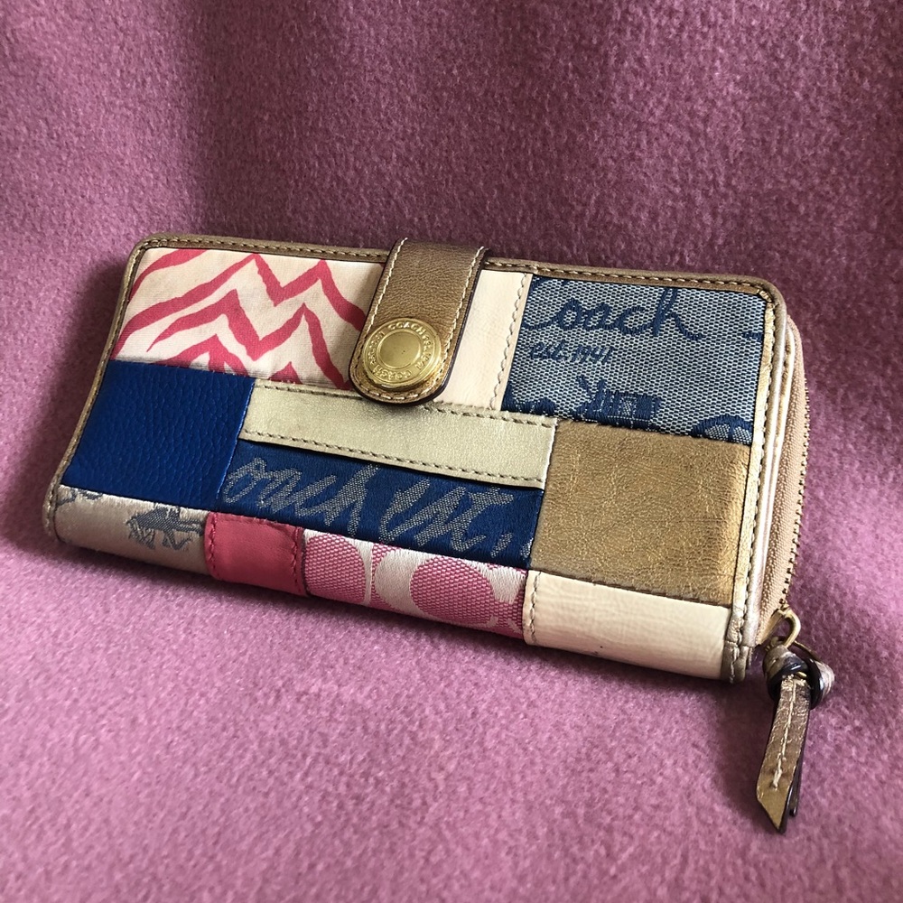 Authentic Limited Edition Coach Patchwork Wallet